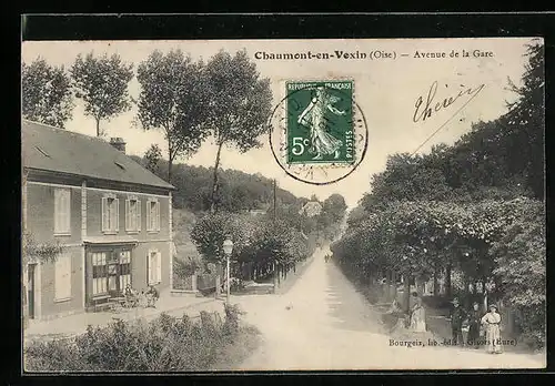 AK Chaumont-en-Vexin, Avenue de la Gare