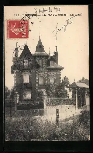 AK Ressons-sur-le-Matz, La Villa