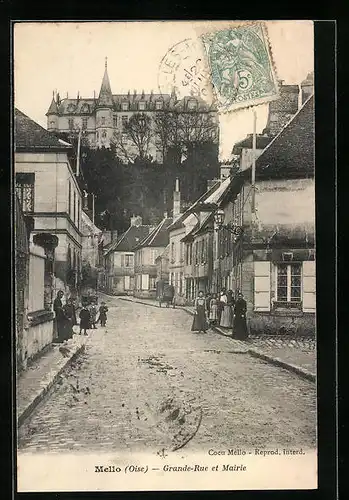 AK Mello, Grande-Rue et Mairie