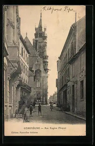 AK Compiègne, Rue Eugène Floquet