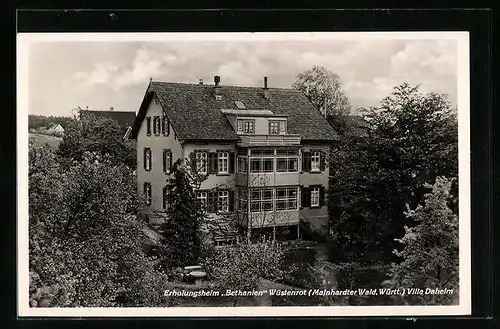 AK Wüstenrot, Hotel Erholungsheim Bethanien, Villa Daheim