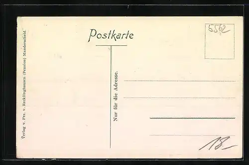 AK Manderscheid, Ortsansicht von der Südseite mit Oberburg