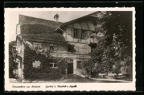 AK Nonnenhorn am Bodensee, Gasthof und Weinstube zur Kapelle