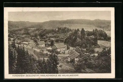 AK Haslachmühle bei Wilhelmsdorf, Hotel Ferienheim Zieglerstift