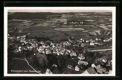 AK Wilhelmsdorf in Württ., Fliegeraufnahme der Ortschaft