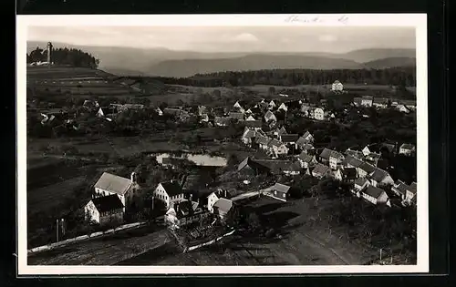 AK Neuhütten, Ortsansicht aus der Vogelschau