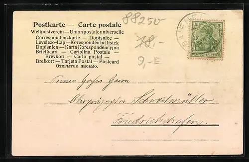 AK Weingarten in Württ., Der heilige Blutreiter