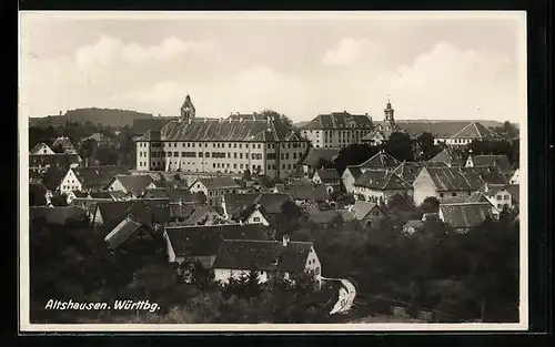 AK Altshausen /Württbg., Panorama mit Türmen