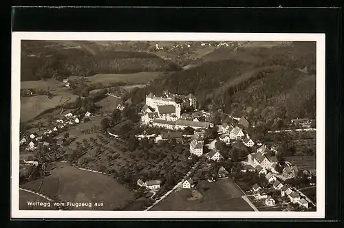 AK Wolfegg, Fliegeraufnahme mit Schloss