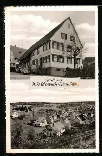 AK Waldenbuch /Glashütte, Gasthaus Waldhorn, Totalansicht