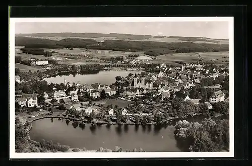 AK Waldsee, Ortsansicht aus der Vogelschau