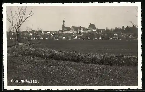 AK Babenhausen, Panorama mit Kirche