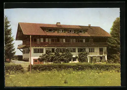 AK Scheidegg /Allgäu, AEG Ferienheim Haus am Bergwald