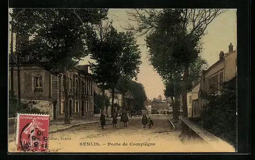 AK Senlis, Porte de Compiegne