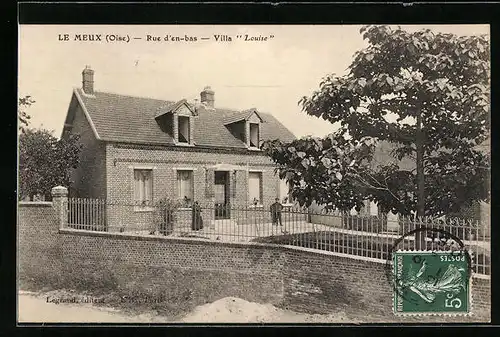 AK Le Meux, Rue d`en-bas, Villa Louise