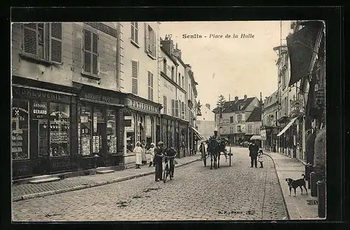AK Senlis, Place de la Halle