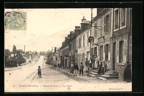 AK Noailles, Route de Paris, La Poste