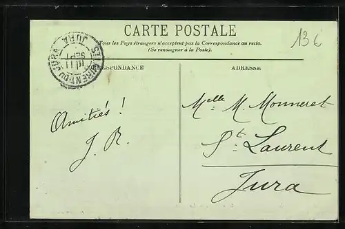 AK Noailles, Route de Paris, La Poste