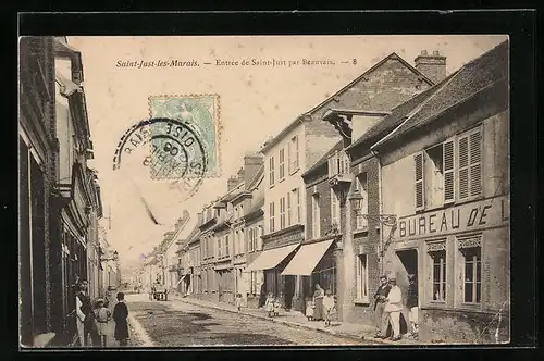 AK Saint-Just-les-Marais, Entrée de Saint-Just par Beauvais