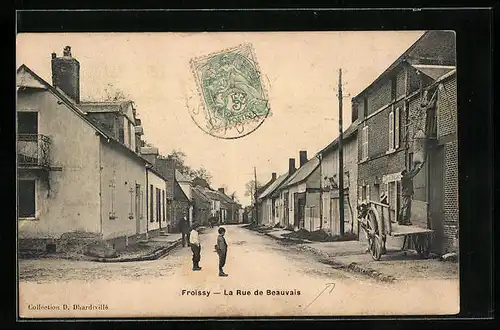 AK Froissy, La Rue de Beauvais