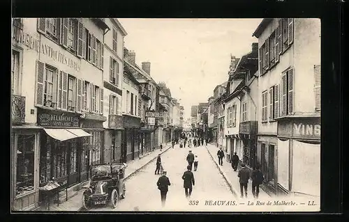 AK Beauvais, La Rue de Malherbe