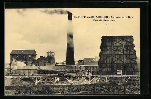 AK St-Just-en-Chaussee, La sucrerie Say vue de derriere