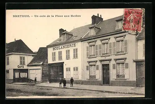 AK Breteuil, Un coin de la Place aux Herbes