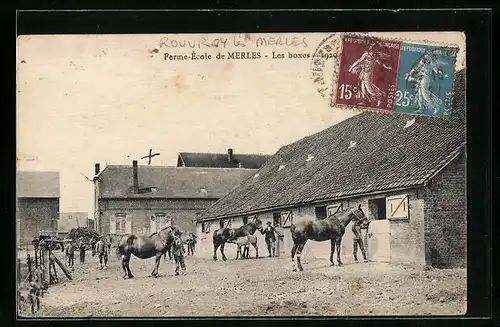 AK Merles, Ferme-Ecole, Les boxes