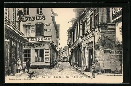 AK Beauvais, Rue de la Frette et Rue Beauregard