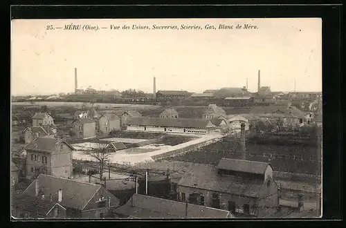 AK Méru, Vue des usines