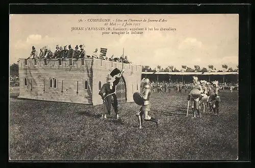 AK Compiègne, Fêtes en l`honneur de Jeanne d`Arc 1911