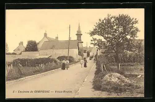 AK Vieux-Moulin, Vue panoramique