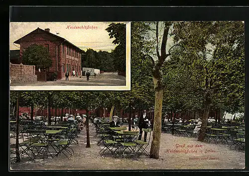 AK Dölau OT Halle, Restaurant Heideschlösschen