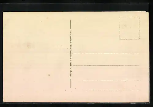 AK Meerane i. Sa., Partie an der Kirche, Aar