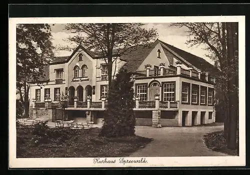AK Burg /Spreewald, Hotel Kurhaus Spreewald