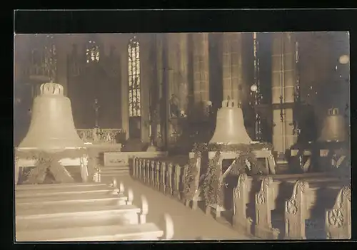 Foto-AK Leipzig, Glockenweihe zu St. Trinitatis 1921