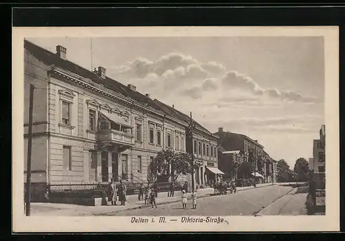 AK Velten, Partie der Viktoria-Strasse