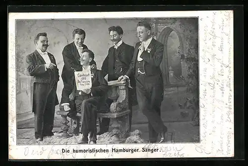 AK Die Humoristischen Humburger Sänger 1910