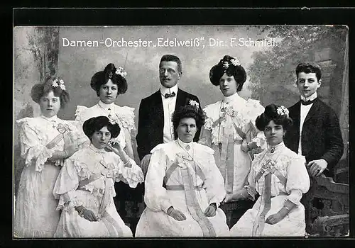 AK Damenorchester Edelweiss, Direktor F. Schmidl