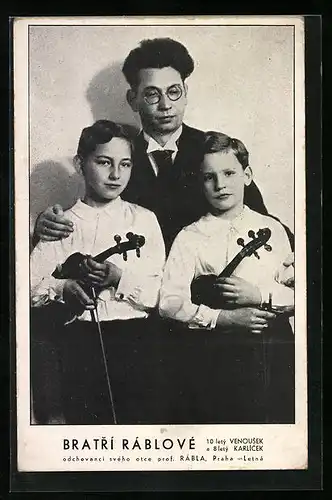 AK Brüder Rábl, Violin-Virtuosen aus Prag-Letna