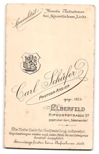 Fotografie Carl Schäfer, Elberfeld, Kipdorfstrasse 57, Geschwister in Sonntagskleidung