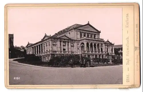 Fotografie Ernst Roepke, Wiesbaden, Ansicht Bad Schwalbach, Partie am Kurhaus