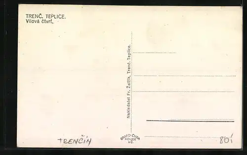 AK Trenc. Teplice, Vilova ctvrt