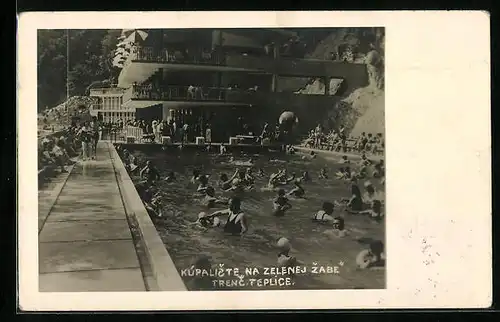 AK Trenc. Teplice, Kupaliste Na Zelenej Zabe