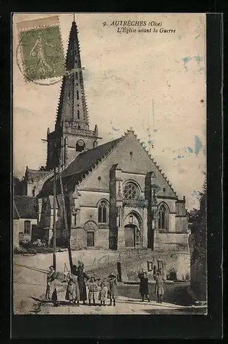 AK Autrèches, L`Église avant la Guerre