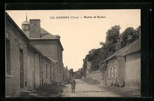 AK Gannes, Mairie et Ecoles