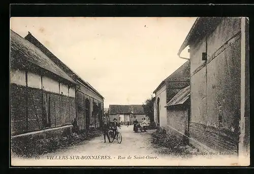 AK Villers-sur-Bonnières, Rue de Saint-Omer