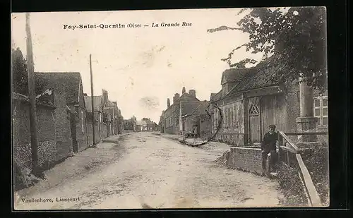 AK Fay-Saint-Quentin, La Grande Rue
