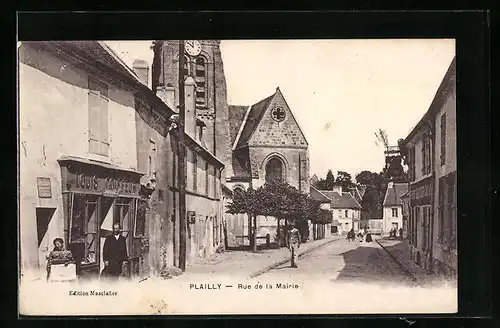 AK Plailly, Rue de la Mairie