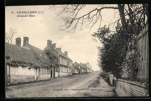 AK Orvillers, Grande Rue